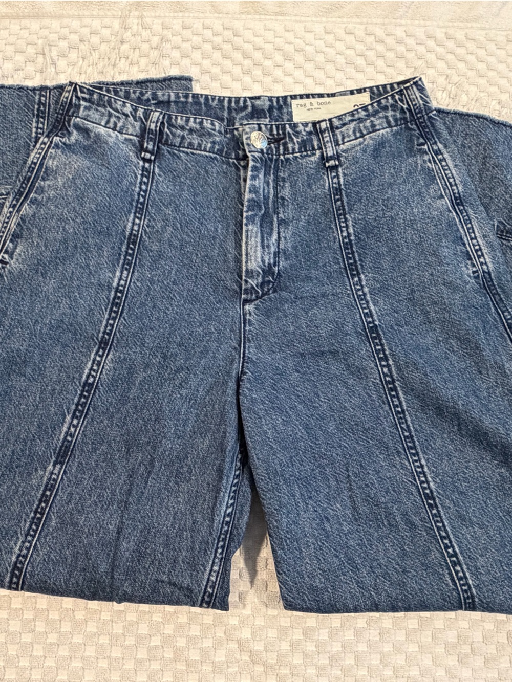 rag & bone Light Indigo Flare Jeans, Size 27